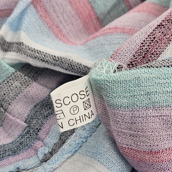 Colorful Striped Southern Stitch Speghetti Strap Top Size XL (NWT) - Picture 8 of 8